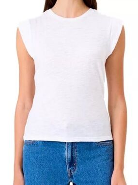 NWT Goldie White Cap Sleeve Crewneck Tank, medium